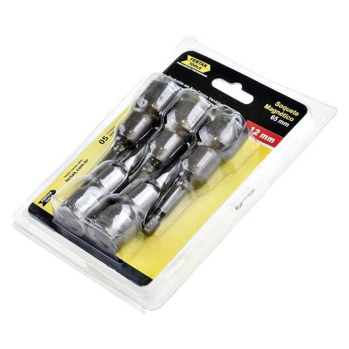 JOGO SOQUETE MAGNETICO C/5PCS 08MM X 65MM CROMO VANADIO CRV-FERTAK
