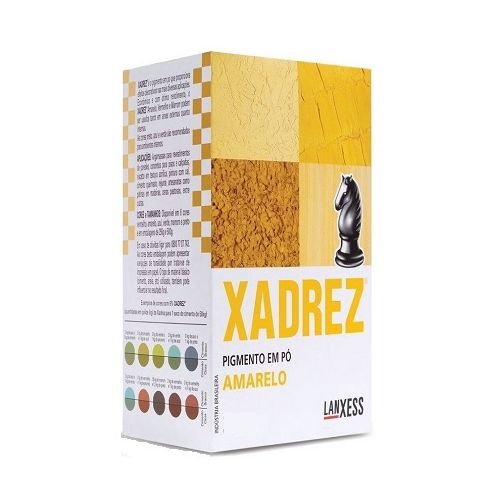 Pó Xadrez Amarelo 500g é na Moradia Casa e Construção