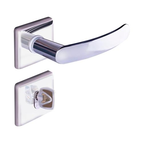 FECHADURA BANHEIRO INOX 2800/81 ROSETA QUADRATTA CROMADA - ALIANCA